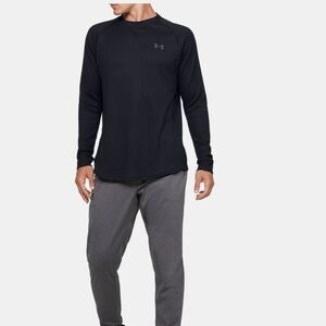 Under Armour Men's Crew Long Sleeve graphite black Large shirt NWOT